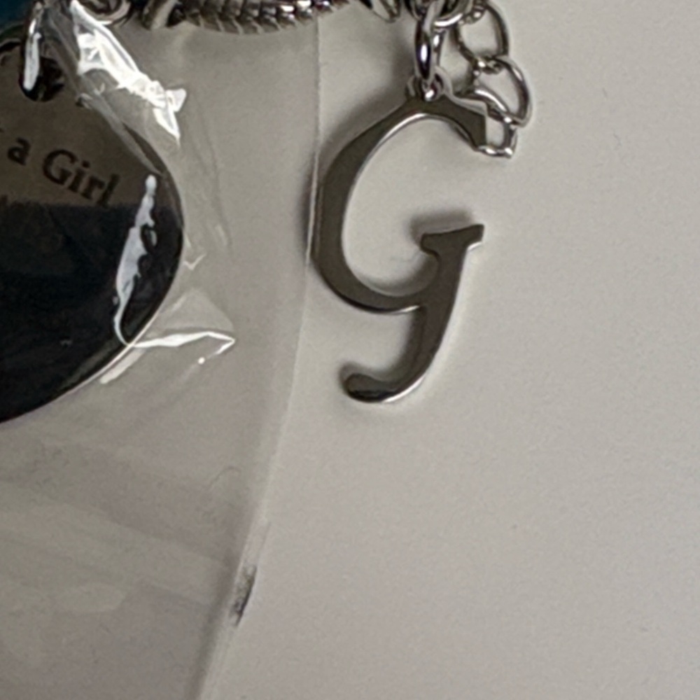 Stitch Charm Bracelet with Heart Pendant - Picture 8 of 10
